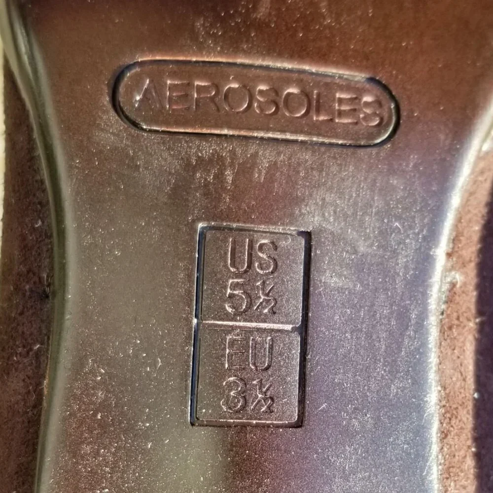 NEW Aerosoles Sleekend Suede Loafer Pumps Heels